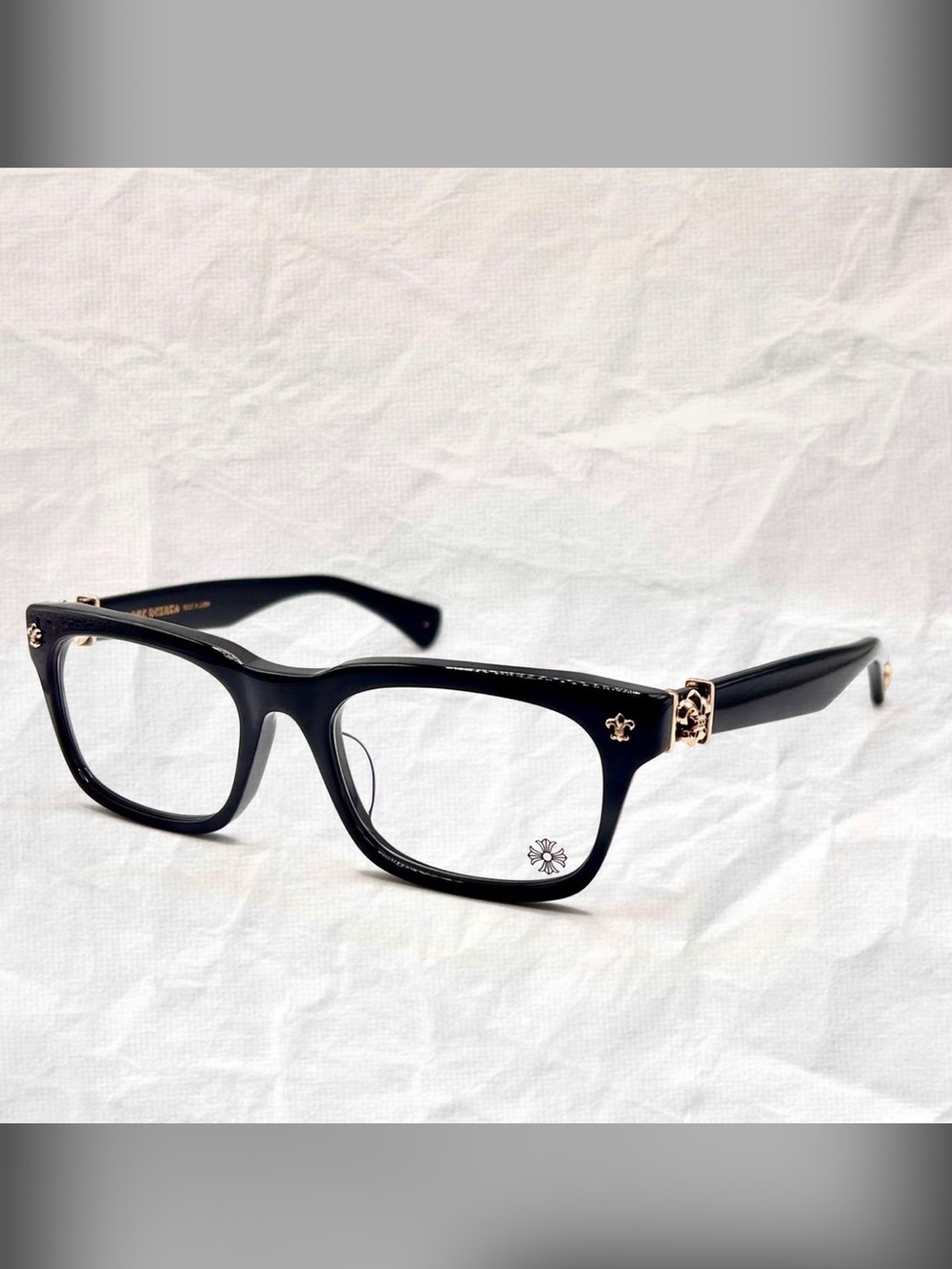 Chrome hearts Black Square Frame Eyeglasses